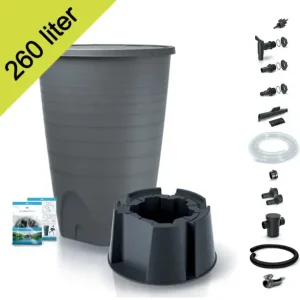 Garantia Regenton Peruno Set voet+vul grijs Garantie Inbegrepen