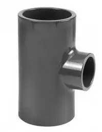 Weekendaanbieding Druk PVC verloop t-stuk 90gr - 110x75x110mm - 16 bar