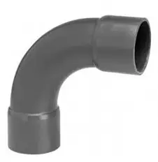 Nieuwe Collectie Druk PVC bocht 90gr - 90mm - 10 bar