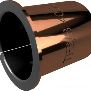 Rechtstreeks Van De Fabrikant Cilinderbus met flens - Lagerbus - Glijlager - TEF-MET/B - Sinter Brons / PTFE - 5/7/101x5 mm