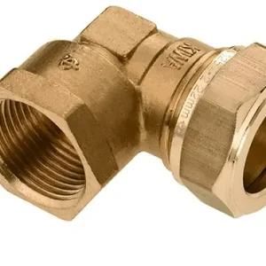 Betrouwbaar Bonfix knelkoppeling - knie - binnendraad - 1/2“ x 18mm - Messing