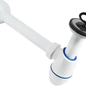 Plugbekersifon - muurbuis - rozet - rubber stop - Kunststof - 32mm Gratis Verzending