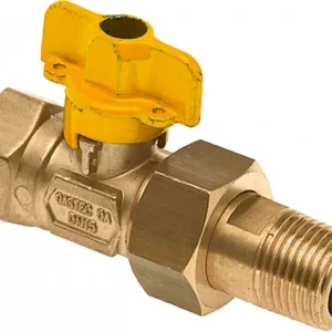 Bonfix Gaskogelkraan 3/4 met knop - binnendraad x koppeling buitendraad Snelle Levering