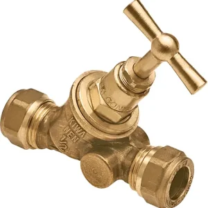 Seizoensaanbieding Bonfix Stopkraan met bovendeel Zonder aftapgelegenheid 22 - 2 x knel