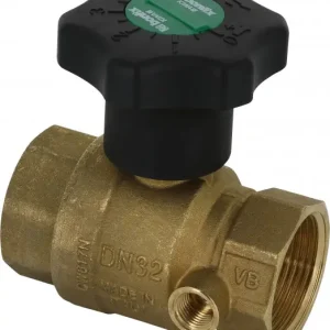 Luxe Bonfix Stopkraan in kogeluitvoering Met aftapgelegenheid 1-1/2" - 2 x binnendraad