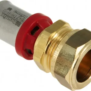 Bonfix Alu-pers fitting Rechte verloop koppeling 16x22 - alu-pers x knel Budget