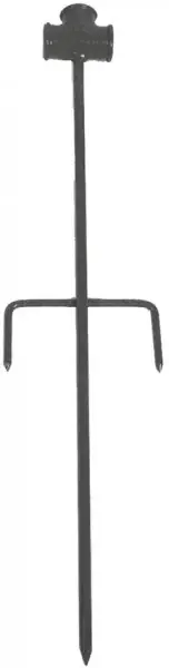 Sproeistatiefsteekpen met dwarssteun - dubbel - 1/2“ - gepoedercoat staal Uitverkoop