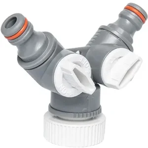 Koopje Waterverdeler 2-weg met afsluiters - 3/4“ - 1“ binnendraad - standaard