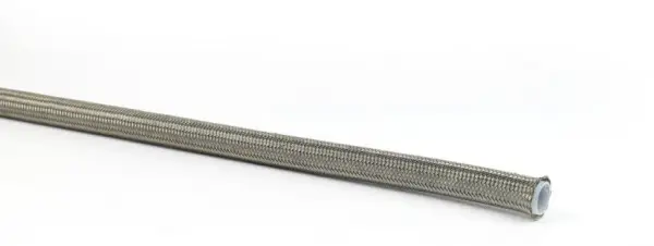 Ambachtelijk Teflon slang (Glad) - RVS omvlochten - Voedselslang - 19mm (Rol 100m)