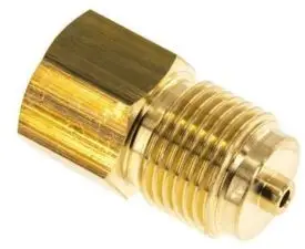 Aanbieding Manometer verloop Messing Vernikkeld 1/4" Bi x 1/4"Bu