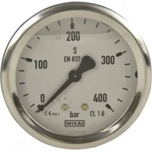 Weekendaanbieding Glycerine Manometer 63mm Achter Aansluiting 0-400 Bar