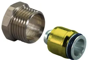 Uponor klem koppeling voor Heimeier - klem x buitendraad - 16mm x 1/2 Hoge Kwaliteit