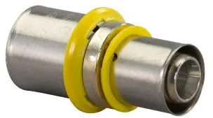 Premium Uponor MLC-G gas perskoppeling verlopend - pers x pers - 32mm x 25mm