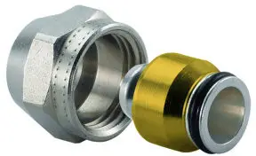 Lage Kosten Uponor S-Press klem koppeling voor radiator - klem x binnendraad - 16mm x M24 Begemac