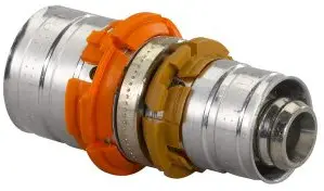 Uponor MLC perskoppeling verlopend - pers x pers - 50mm x 32mm Origineel