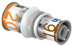 Bulkbestelling Uponor S-Press Plus verloop koppeling - pers x pers - 20mm x 16mm - ppsu - Kiwa