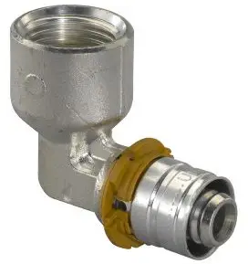 Topkwaliteit Uponor S-Press schroef knie 90° - pers x binnendraad - 40mm x 1-1/2