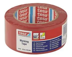 Henco - montagetape voor geïsoleerde leidingen - 50mm - PE - Rood - lengte 33 m Betaalbaar