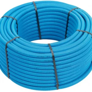 Henco - meerlagenbuis - in blauwe mantelbuis - 16 x 2mm - PE - Rol 50 m Superprijs