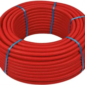 Laatste Kans Henco - meerlagenbuis - in rode mantelbuis - 32 x 3mm - PE - Rol 25 m
