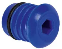 Henco - afsluitplug - 26mm - blauw - kunststof Lage Prijs