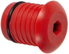 Henco - afsluitplug - 26mm - rood - kunststof Handgemaakt