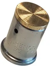 Henco - eindkap - pers - 20mm - messing Geld-Terug-Garantie