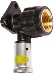 Hoge Kwaliteit Henco - muurplaat - gas - pers x binnendraad - 16mm x 1/2" - pvdf