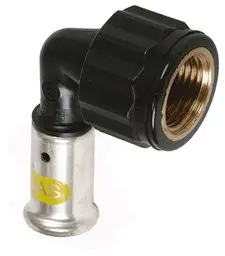 Henco - schroef knie 90° - gas - pers x binnendraad - 16mm x 1/2" - pvdf+N9 Direct Beschikbaar