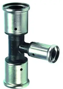 Henco - verloop T-stuk 90° - pers x pers x pers - 40mm x 32mm x 40mm - pvdf Garantie Inbegrepen