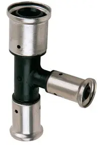 Weekendaanbieding Henco - verloop T-stuk 90° - pers x pers x pers - 26mm x 20mm x 20mm - pvdf