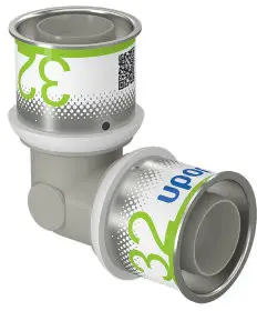 Uponor S-Press Plus knie 90° - pers x pers - 32mm x 32mm - ppsu - Kiwa Uitverkoop