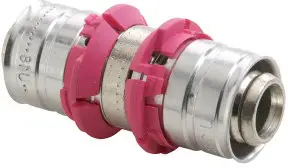 Aanbieding Uponor S-Press koppeling - pers x pers - 50mm x 50mm - messing - Kiwa