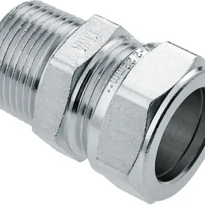 Bonfix knelkoppeling - Puntstuk - 1/2“ x 22mm - Vertint Messing Superprijs