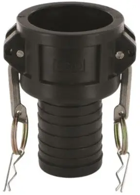 Camlock Vrouwelijk met Slangtule - Type C - PP (Polypropyleen) - Slangtule 13 mm - DN13 - C50 Betrouwbaar