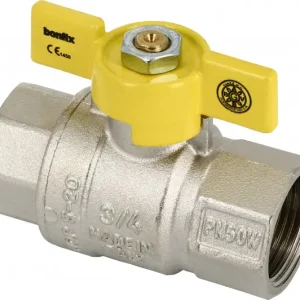 Nieuw Bonfix Gaskraan voor België - vlindergreep bediening 1-1/2" - 2 x binnendraad