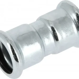 Luxe Bonfix Pressfitting staalverzinkt CV Rechte koppeling 18 x 18 - 2 x press - (m-profiel)