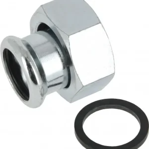 Bestel Nu Bonfix Pressfitting staalverzinkt CV Wartelkoppeling 3/4 x 22 - met vlakke dichting - binnendraad (G) x press - (m-profiel)