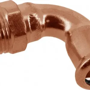 Trendy Bonfix Pressfitting roodkoper WATER Kniekoppeling 90° 3/8 x 15 - conische buitendraad x press - (m-profiel)