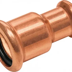 Wereldwijde Verzending Bonfix Pressfitting roodkoper WATER Verloopkoppeling 35x22 - 2 x press - (m-profiel)