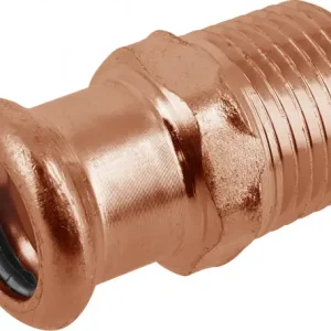 Veilige Betaling Bonfix Pressfitting roodkoper WATER Puntstuk 4 x 108 - conische buitendraad x press - (m-profiel)