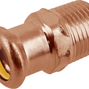 Modern Bonfix Pressfitting roodkoper GAS Puntstuk 3/4 x 15 - conische buitendraad x press - (m-profiel)