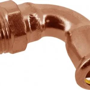 Meest Verkocht Bonfix Pressfitting roodkoper GAS Kniekoppeling 90° 1-1/4" x 35 - conische buitendraad x press - (m-profiel)