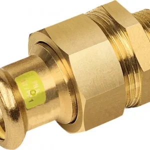 Alleen Vandaag Bonfix Pressfitting roodkoper GAS 3-delige koppeling 1/2 x 15 - conisch dichtend - conische buitendraad x press - (m-profiel)