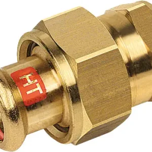 Nieuw Model Bonfix Pressfitting roodkoper SOLAR 3-delige koppeling 1-1/2" x 42 - met vlakke dichting - lange binnendraad x press - (m-profiel)