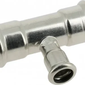 Voordeelprijs Bonfix Pressfitting RVS 316L T-koppeling - verlopend 22 x 12 x 22 - 3 x press - (m-profiel)