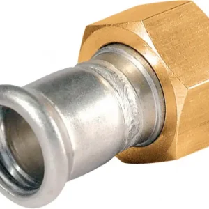 Alleen Vandaag Bonfix Pressfitting RVS 316L Wartelkoppeling 1-1/2" x 35 - met vlakke dichting - binnendraad (G) x press - (m-profiel) - 206225