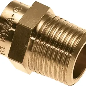 Meest Verkocht Bonfix Messing soldeerfitting Puntstuk 1/2" x 15 - buitendraad x capillair - 82322