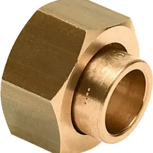 Bonfix 2-delige koppeling - met geborgde neopreenring 3/4 x 15 - wartelmoer x puntstuk capillair Handgemaakt