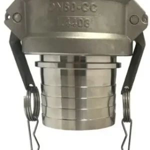 Camlock Vrouwelijk met Slangtule - Type CS - RVS316 - Geribte Tule - 2" - DN 50 Tijdelijk Beschikbaar